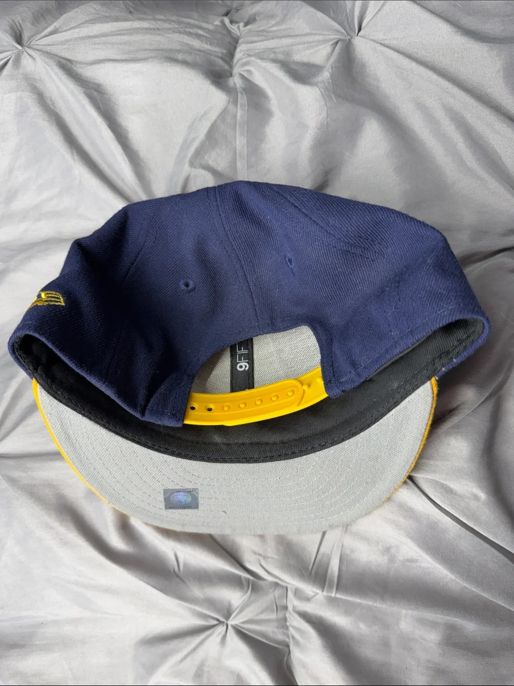New Era Pacers Navy and Gold Flat Brim Snapback - Youth
